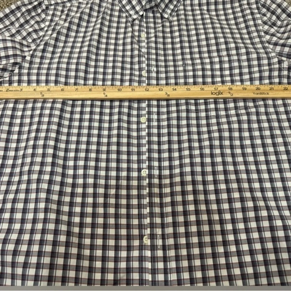 Banana Republic Men’s Slim Flit Button Up Plaid Shirt Sz XL